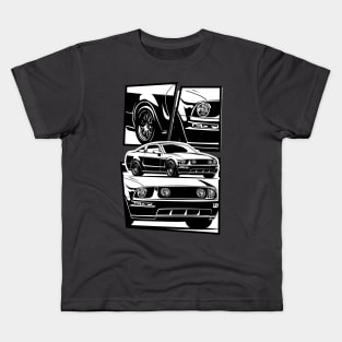 Ford Mustang pony GT 2005 illustration graphics Kids T-Shirt